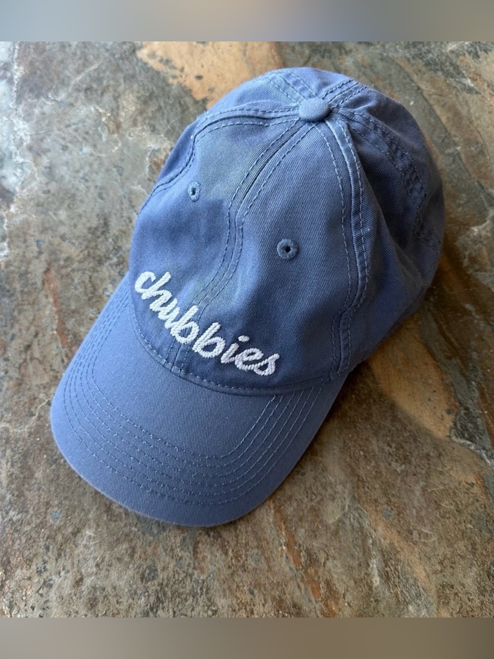 Chubbies Harding Lane Embroidered Blue Baseball Hat Casual Cap